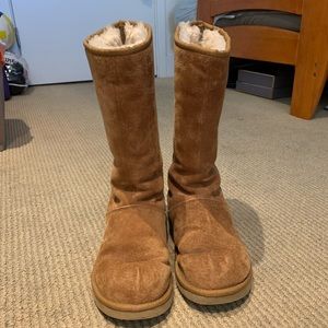 Tall Carmel Zipper UGGs